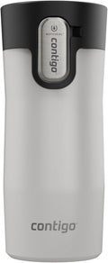 Contigo AUTOSEAL West Loop Vacuum-Insulated Stainless Steel Travel Mug with Easy-Clean Lid, 12oz, Salt Frosted Pearl