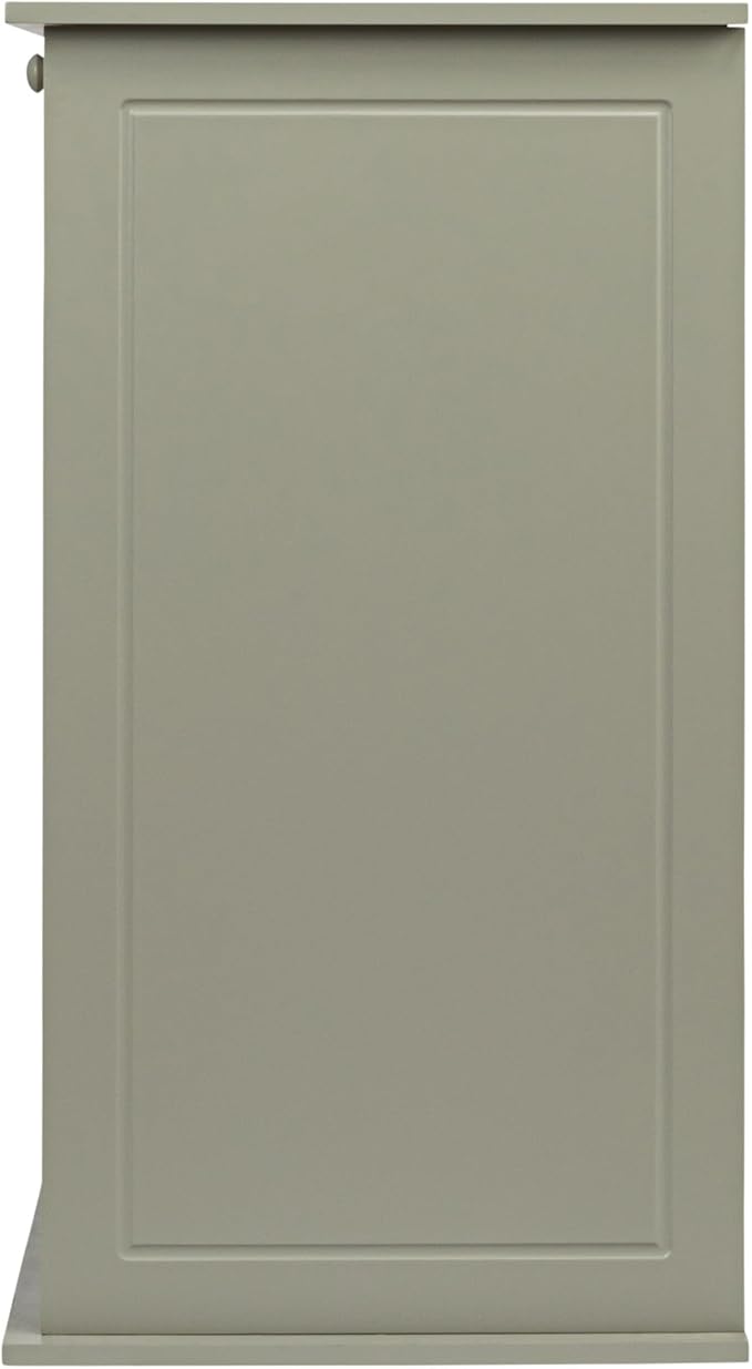 Household Essentials Tilt-out Cabinet Laundry Sorter with Shutter Front, Grey