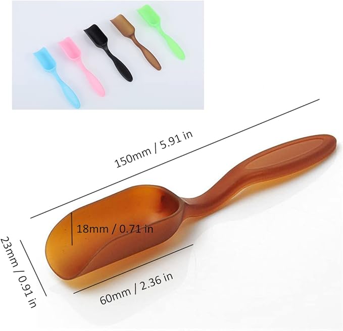10 PCS Plastic Mini Gardening Shovel Spoons Soil Scoops, Cultivation Digging Transplanting Gardening Tools for Succulents Potted Flowers, Bath Salt Spoons/Washing Powder Scoops/Loose Tea-Leaf Scoops