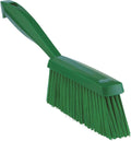 Vikan 45872 Bench Cleaning Brush, Polypropylene/Polyester Soft Bristle Dustpan Brush & Sweeper With Handle, 14-Inch, Green