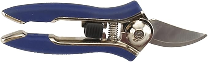 Dramm ColorPoint Stainless Steel Compact Garden Pruning Shears, Hand Pruner, Garden Clippers, with Heavy Duty Blade and Easy grip Handle, Blue