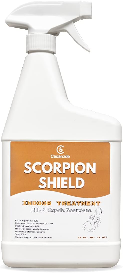 Cedarcide Indoor & Outdoor Scorpion Treatment Kit (Small) - Cedar Oil Pest Control Sprays - Kills & Repels Scorpions and Other Pests Guaranteed in Home and in Yard - Pet Safe