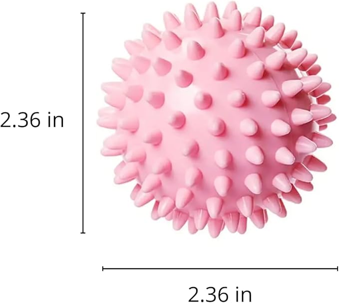 Reusable Laundry Dryer Balls, Pink Plastic Anti-Static Fabric Softener, Reduces Wrinkles, Sustainable Cleaning Supplies, Essential Washing & Drying Aid for Soft, 6 Pack, 2.36 in (Pink)
