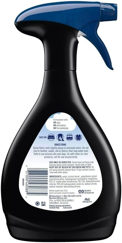 Febreze Odor-Eliminating Fabric Refresher Spray, Ocean, 16.9 fl oz (Pack of 3)