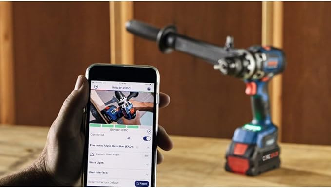BOSCH GSB18V-1330CB14 PROFACTOR™ 18V Connected-Ready 1/2 In. Hammer Drill/Driver Kit with (1) CORE18V® 8 Ah High Power Battery