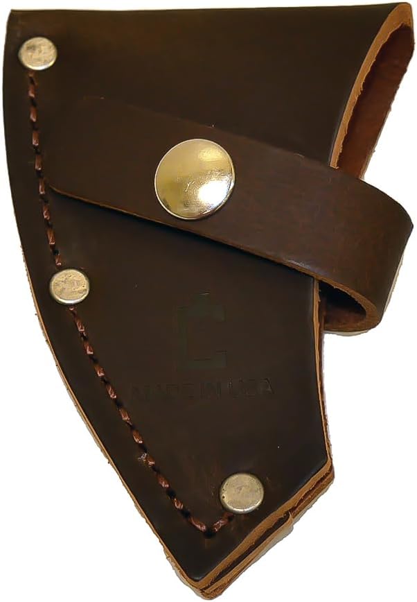 COUNCIL TOOL Leather Mask - Wood Craft Pack Axe Bit Cover, Made in The USA - AM-SHEATH14