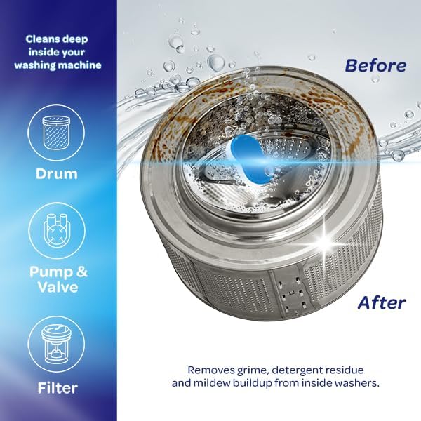 Washing Machine Cleaner Tablets 8 Pack - Washer Machine Cleaner Tablets for Top Loader