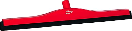 Vikan 77544 Squeegee,Fixed Head,Floor,24",PP/RB,Red
