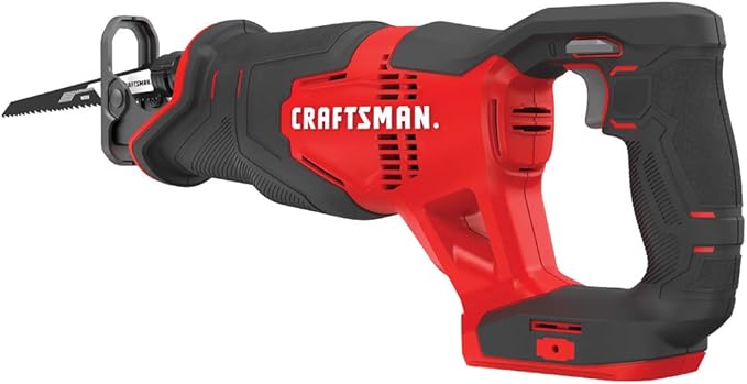 CRAFTSMAN V20 Reciprocating Saw, Cordless, 3,000 RPM, Variable Speed Trigger, Quick Easy Blade Change, Bare Tool Only (CMCS300B)