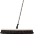 Horse Hair Broom for Hardwood Floors – 18" Soft Bristle Narrow Thin Swivel Upright Dust Broom for Dog Hair, Kitchen & Home Use – 54" Long Handle