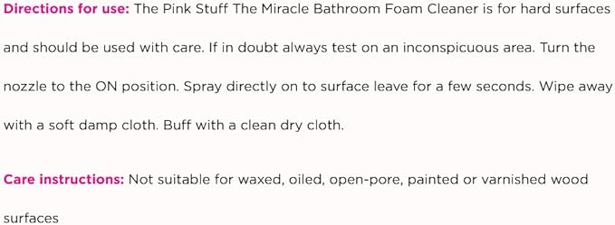 Stardrops - The Pink Stuff - Miracle Bathroom Foam Cleaner - Baths, Tiles, Soap Scum, Limescale, Streak Free,750ml (Pack of 2)