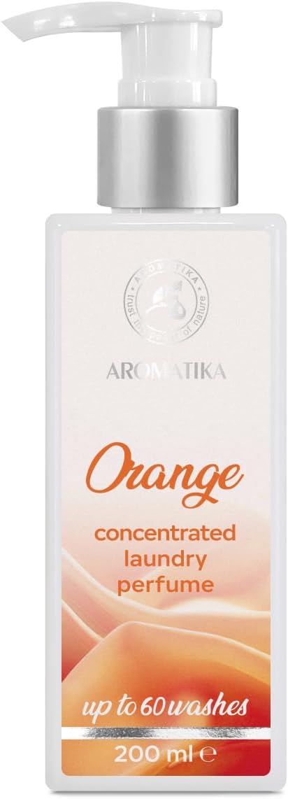 Concentrated Orange Laundry Scent Booster – 200 ml – Liquid Laundry Fragrance – Linen Freshener – Fresh Citrus Aroma for Washing and Home Use
