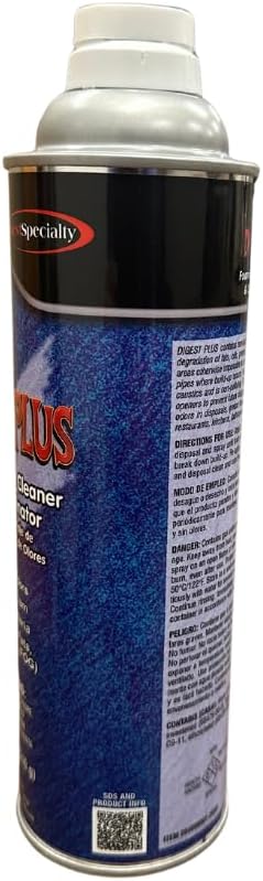 Quest Specialty DIGEST PLUS Foaming Drain Cleaner and Odor Eliminator, 1 count