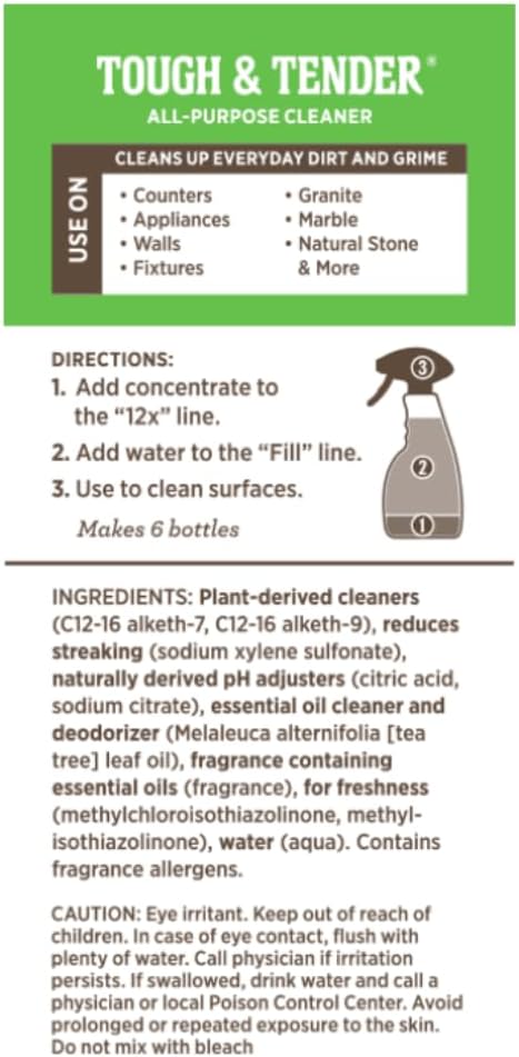 Melaleuca Tough & Tender All Purpose Cleaner NEW 8 Fl Oz (Pack of 1) SUPER-CONCENTRATED