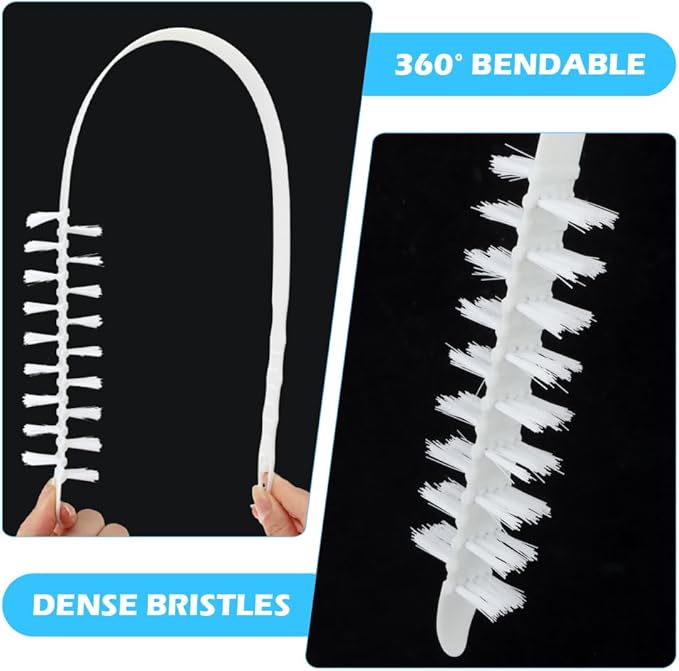 2PCS Washing Machine Cleaning Brush,Rolling Washing Machine Cleaning Brush,Washing Machine Cleaner Front Loader,Washing Machine Cleaning Tools with Storage Hook(23.23x5.51x1.38inch)