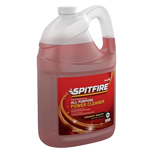 Spitfire CBD540045 Professional All Purpose Liquid Power Cleaner, Heavy Duty Degreaser Removes Resin, Paint, Oil, Ink, Gum, Pine Scent, Ready-to-Use Refill, 1-Gallon