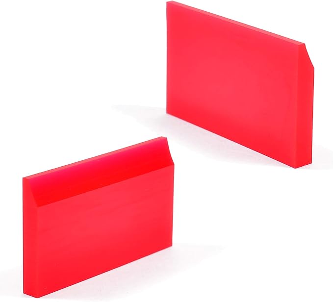 2-inch Extra Small Rubber Squeegee Flexible and Soft Non Scratching for Resin 3D Printing Cleanup, Car Rear Glass Cleaning, Mirror Cleaning, Window Tint Films, Pack of 3