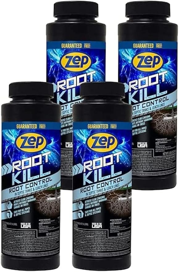 Zep Root Kill - 2 Lbs (Case of 4) ZROOT24 - Root Control in Septic Tanks and Leach Lines