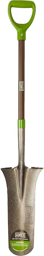 AMES 2531900 16-Inch Tempered Steel Drain Spade with Fiberglass Handle, 47