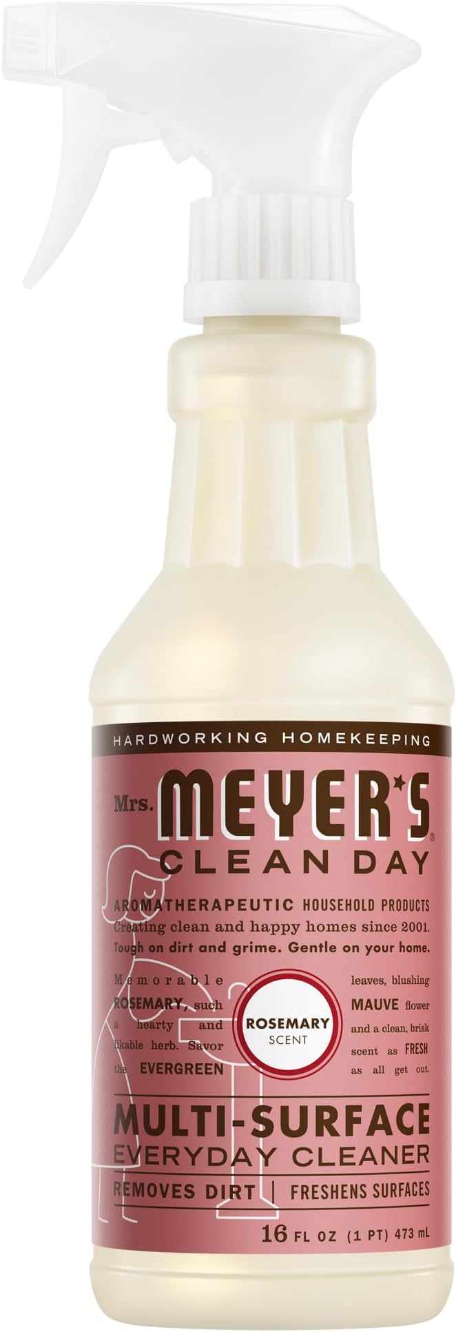 MRS. MEYER'S Clean Day All-Purpose Cleaner Spray, Rosemary, 16 fl. oz
