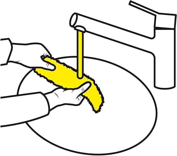 Kärcher WV Window Pads for Outdoor Use - Microfiber Window Cloths - Compatible with WV 1 and WV 6 Electric Window Vacuum Squeegees - 2 Pack