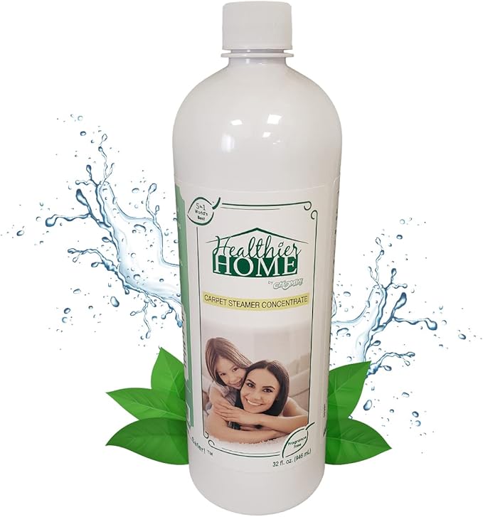 CHOMP! Professional Carpet Steamer Concentrate: 5X Stain Remover & Deodorizer Healthier Home Cleaner Protector Rugs Upholstery Cars Pet Odors 32 FL OZ.