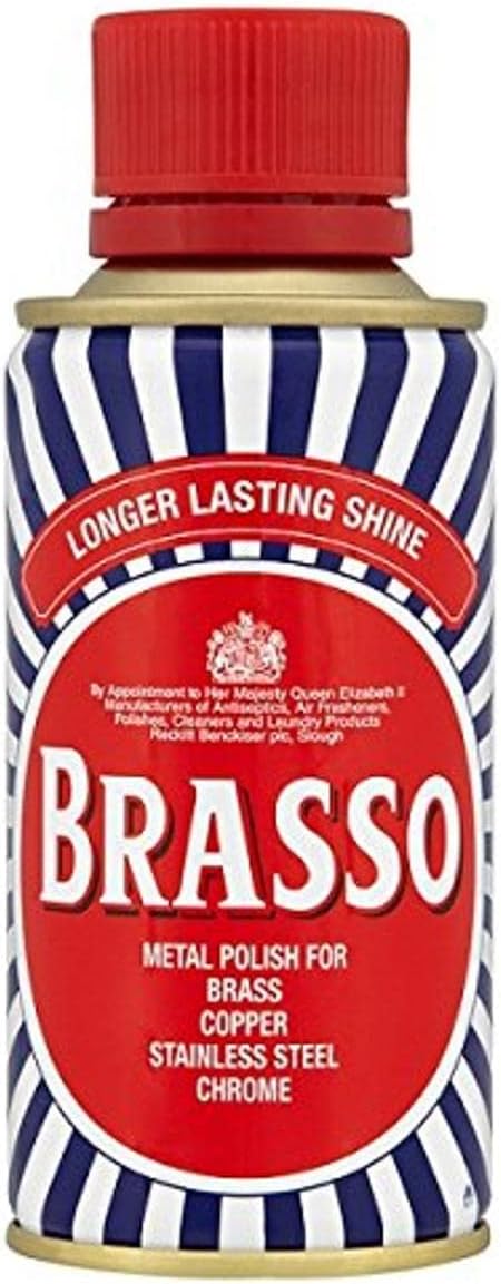 Brasso Liquid Metal Brass Copper Chrome Polish 175Ml
