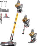 CHEBIO Cordless Vacuum Cleaner, 500W/45Kpa Vacuum Cleaners for Home with LED Display, 8 in 1 Lightweight Stick Vacuum with 60Min Runtime, Anti-tangle, Wall Mount Charging for HardFloor/Carpet/Pet Hair