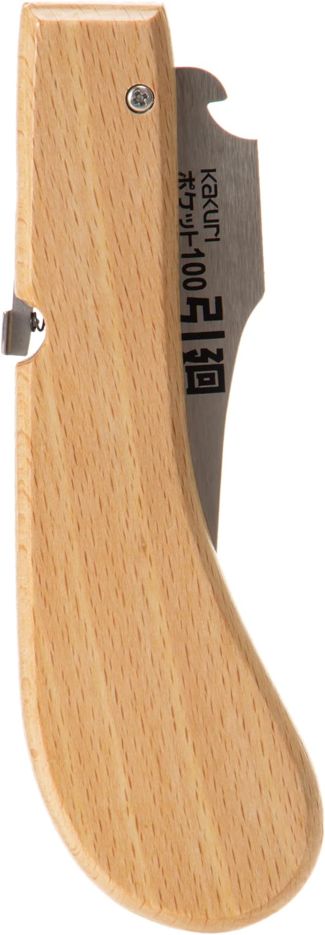 KAKURI Drywall Saw Folding 4" Hand Jab Saw, Japanese Pull Saw Razor Sharp Japanese Steel Blade, Mini Pocket Keyhole Saw for Wood, Woodworking, Wallboard, Plaster, Foldable Wood Handle, Made in JAPAN