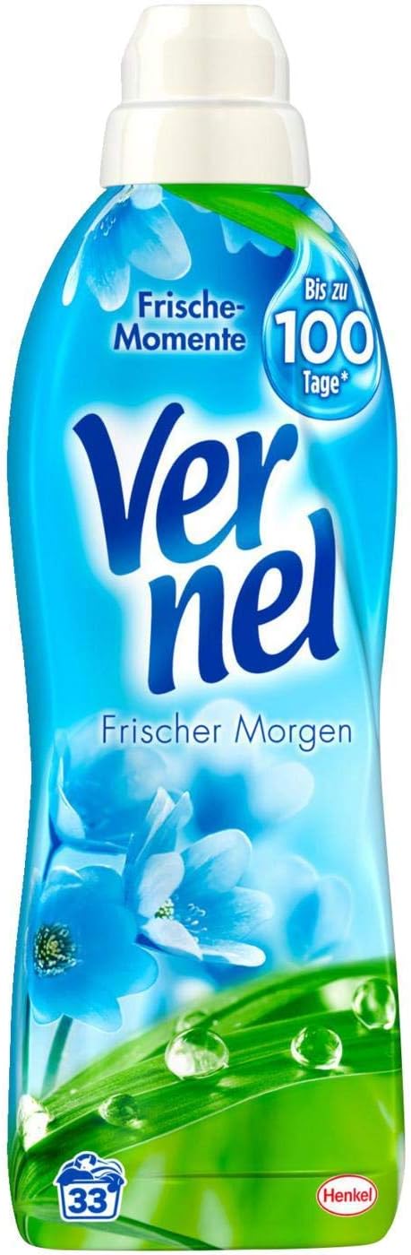 Vernel Concentrated Fabric Softener Fresh Morning(formally BlueSky) - 1L (appr 28 Loads)