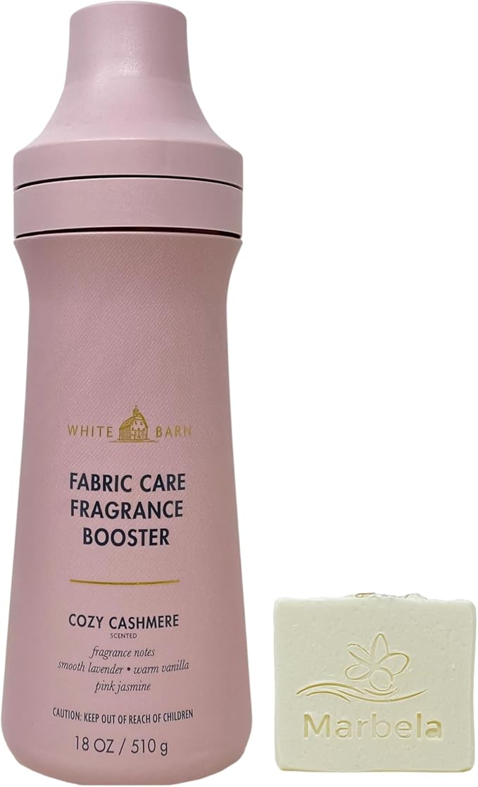 Bath & Body Works Cozy Cashmere Fabric Care Fragrance Booster with a Natural Oats Bar Soap
