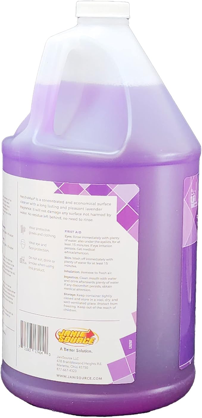 Neutramax Lavender Scented Concentrated Neutral Floor Cleaner, Gallon (Case of 4)