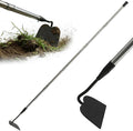 Garden Hoe Tool, 80 Inches Stainless Steel Long Handle Hoe Garden Tool, Garden Hoe for Weeding with 7-inch Wide Welded Blade, Garden Hoes for Weeding, Cultivating, Digging, Loosening, and Planting