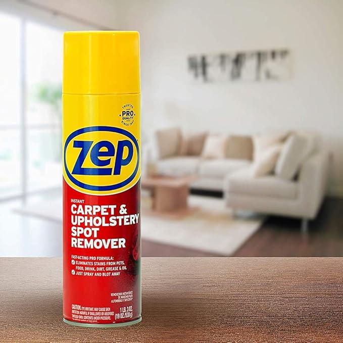 Zep Instant Carpet and Upholstery Spot Remover 19 oz ZUSPOT19 (Case of 4) (Formerly Instant Spot Remover)