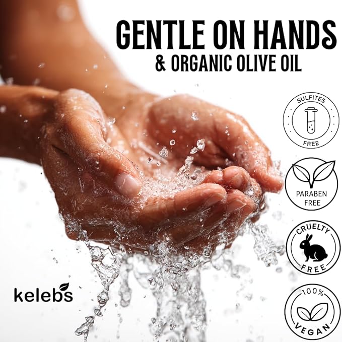 KELEBS 2 Dish Soap Bars | Lavender Essential Oil Formula | Natural & Organic Ingredients | Gentle on Hands | For Plant-Based Kitchens & Light Dishwashing | Biodegradable | No Overpour | Value Pack