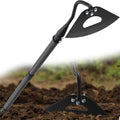 Hollow Garden Hoe - Heavy Duty Triangle Weed Hoes for Gardening,55" Adjustable Long Handle, Sharp Blade Hand Weeding Tool for Vegetable Gardens, Flower Beds, Lawn Edges & Tight Spaces