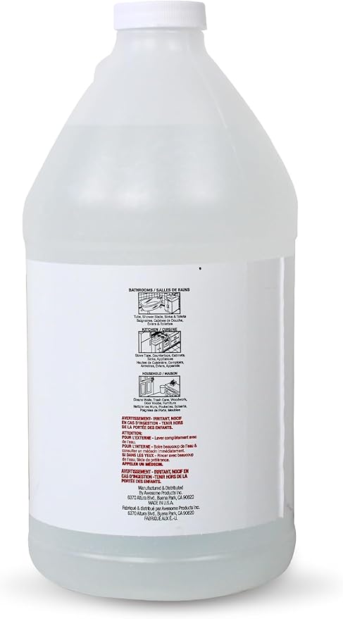 La's Totally Awesome Clear Ammonia, 64 oz, Multipurpose, Multi-Surface Cleaning Solution