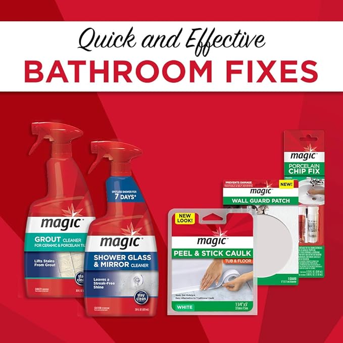 Magic Shower Glass & Mirror Cleaner, 28 Fluid Ounce (Packaging May Vary)