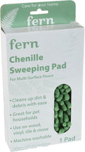 Fern MK27124 Chenille Mop Refill – Green Microfiber Sweeping Pad Compatible with Fern 48″ Mop Kits – Machine Washable, Multi-Surface Cleaning, Pet & Kid Friendly