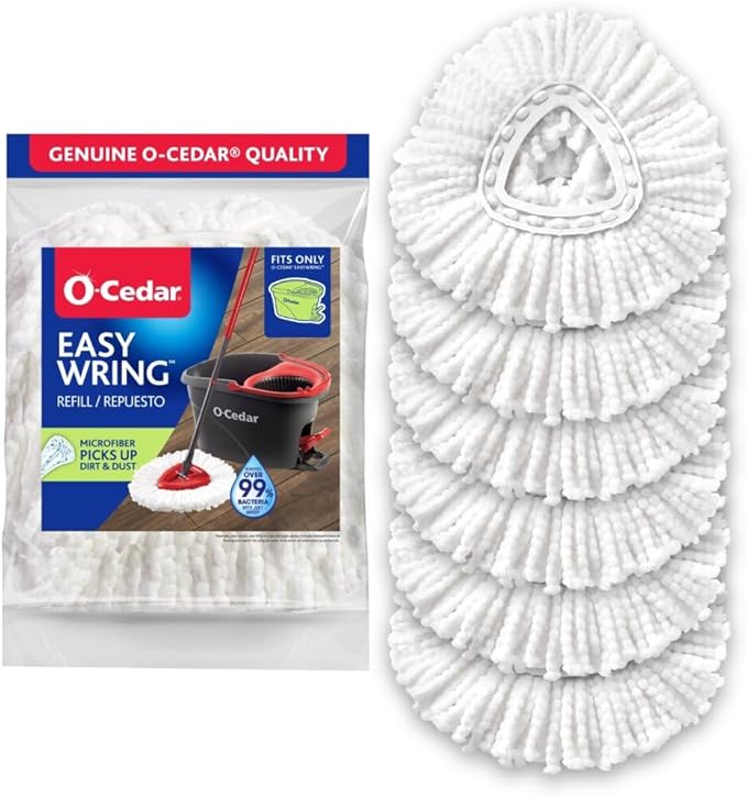 O-Cedar EasyWring Spin Mop Head Refill (Pack of 6)