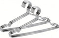Hangers 20 Pack Coat Wire Hangers Heavy Duty Stainless Steel Clothes Hanger with Non Slip Grooves, 16.5 Inch Ultra Thin Metal Hangers Space Saving Clothing Hanger Silver