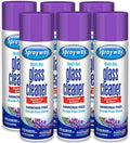 Sprayway Glass Cleaner Lavender Scent Foaming Aerosol Spray, 19oz, Pack of 6 | Ammonia-Free, Streakless, Fast-Acting | Cleans & Polishes Glass Surfaces | Removes Fingerprints, Dust, Dirt, Smoke Film