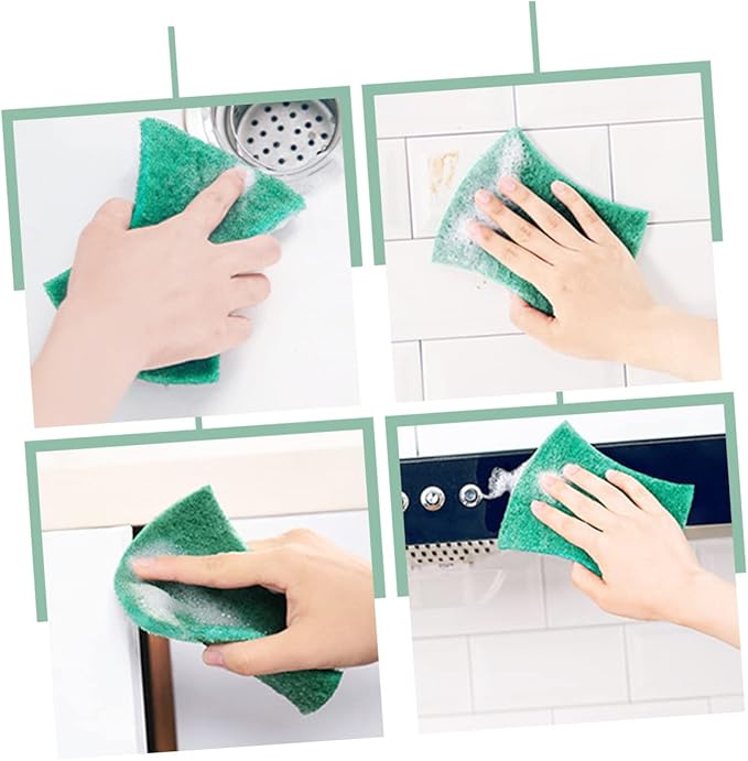 6pcs Reusable Scouring Pads for Dishes Kitchen Scrubber Pads Cleaning Soft Non Scratch Brush