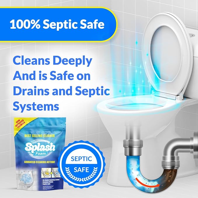 Toilet Cleaner - Self Activating Cleaning Powder for Toilet Bowl Cleaning