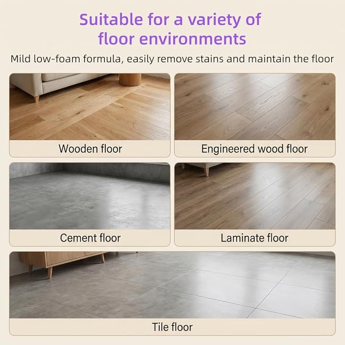Robot Vacuum and Mop Floor Detergent Compatible For Narwal Freo Z Ultra/Freo Z10,580ml Lemon and Basil Scent Floor Cleaner.(2 Bottle)