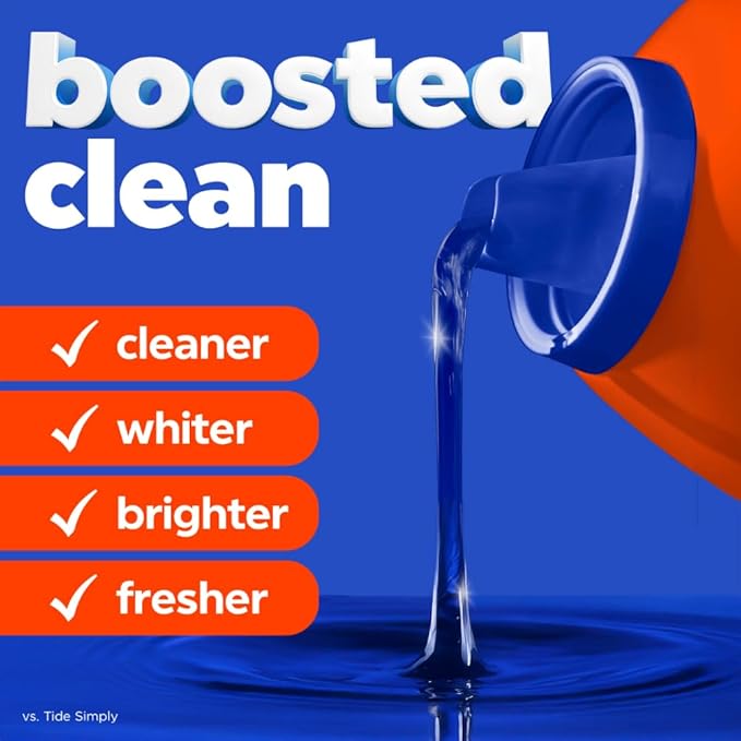 Tide Laundry Detergent Liquid, Original Scent, 80 Loads, 100 FL OZ, Works on 100% of Common Stains, Laundry Soap, Liquid Laundry Detergent