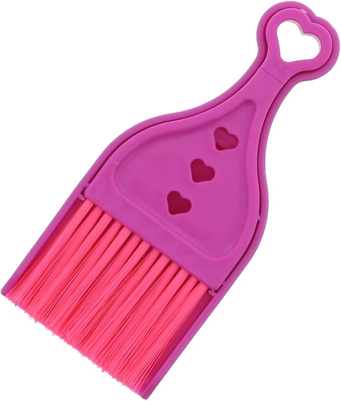 Pink Mini Dustpan with Brush - Set of 2