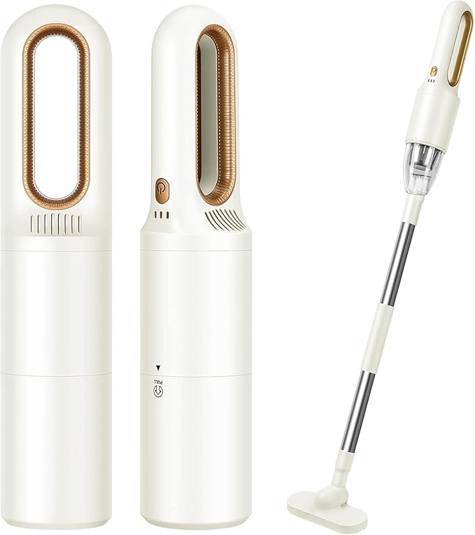 Handheld Vacuum Cleaner, 2-in-1 Mini Cordless Vacuum Cleaner, USB Rechargeable Car Vacuum Portable, Quickly Dust Removal, for Hardwood Floor, Carpets, Pet Hair, Car, Office & Home Cleaning