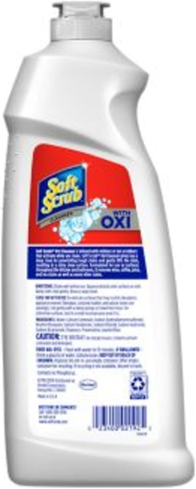 Soft Scrub Multi-Purpose Kitchen and Bathroom Cleanser with Oxi, 6 Count (Pack of 2)