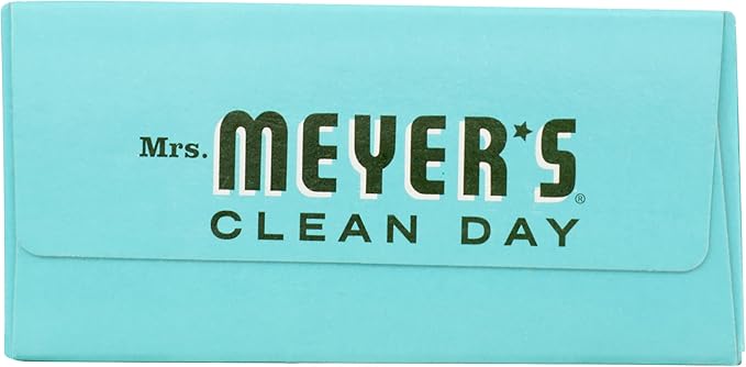 MRS. MEYER'S CLEAN DAY Dryer Sheets, Fabric Softener, Reduces Static, Infused with Essential Oils, Basil, 80 Count